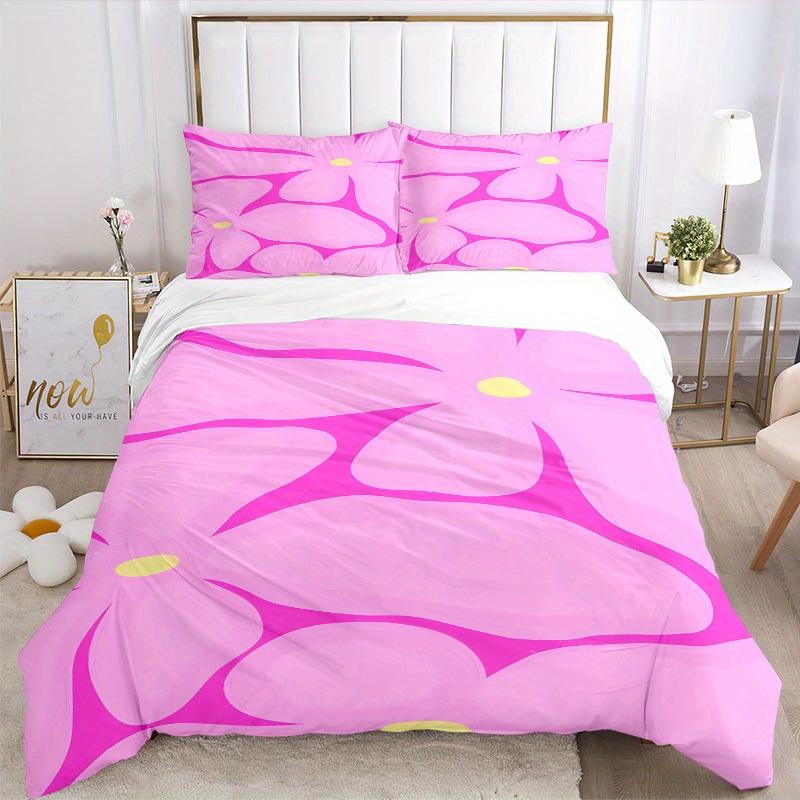 3pcs Floral Pattern Bedding Set, Ideal for Home Use, Suitable for Bedroom Decor (1*Duvet Cover + 1/2*Pillowcases, No Core) yy250821238