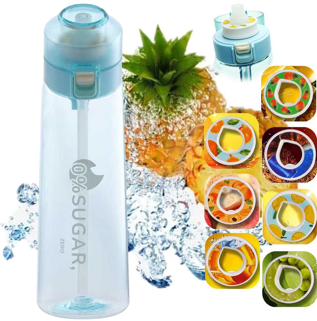 Bottle Set, Drinking Bottle 650 Ml With Flavoured Pods, Water Bottle Bottle Set For Gym Fitness, School