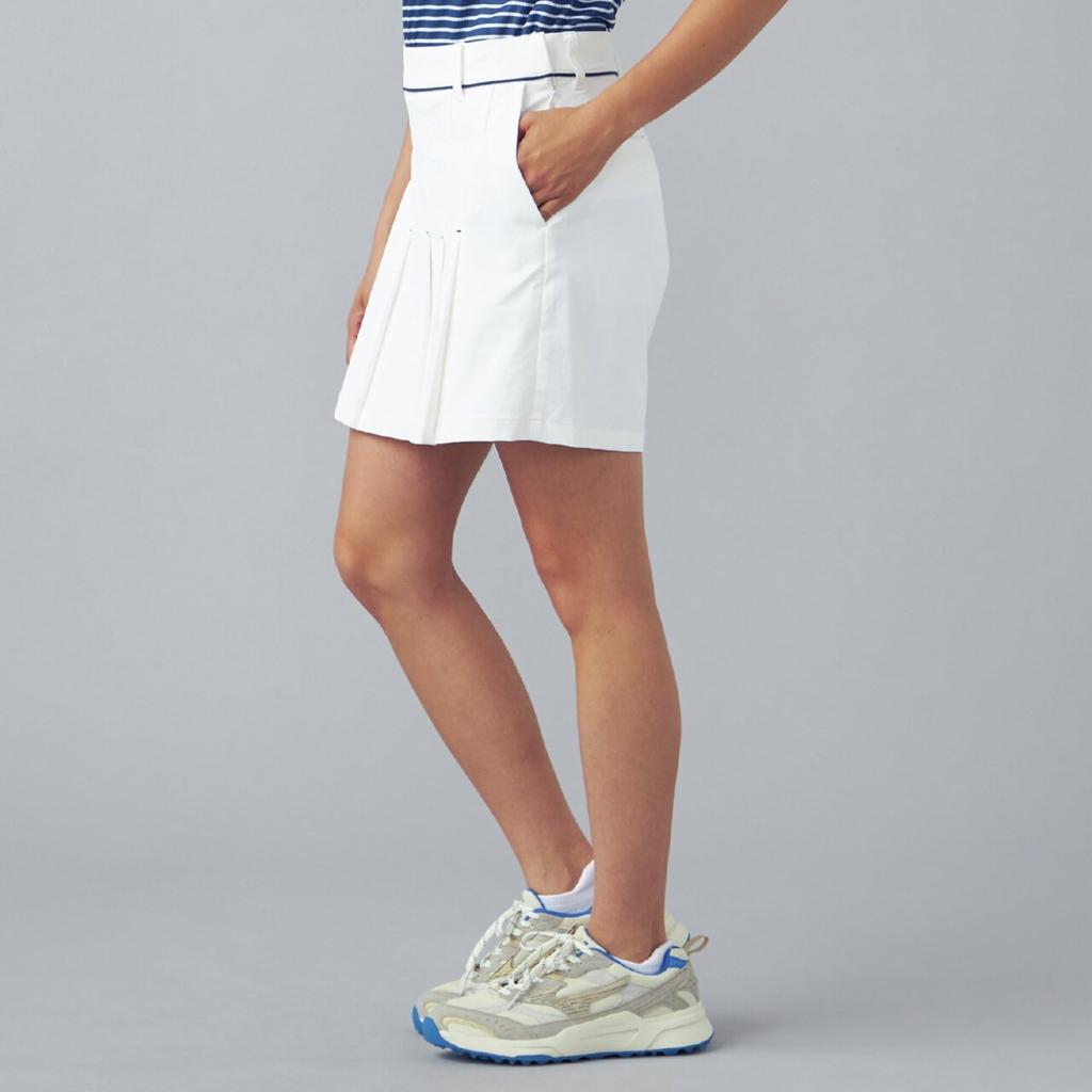 Golf Wear Full Dull Stretch Skirt Culottes Stretch UV Protection 52MFD234 Ladies White L 2-Way [Women's]