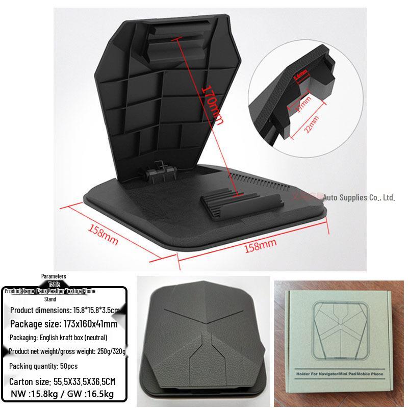 Universal Car Phone Holder with Anti-Slip Pad for Enhanced Dashboard Navigation