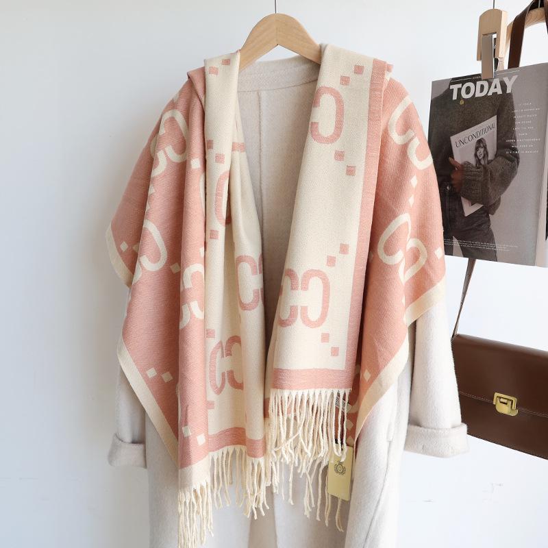 Europeisk & Amerikansk Stil Damimitation Kashmir Toffs Scarf - Stilfull & Varm för Höst/Vinter