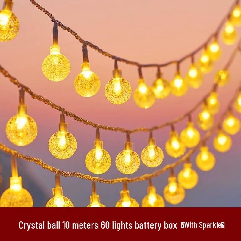 LED Crystal Ball String Lights