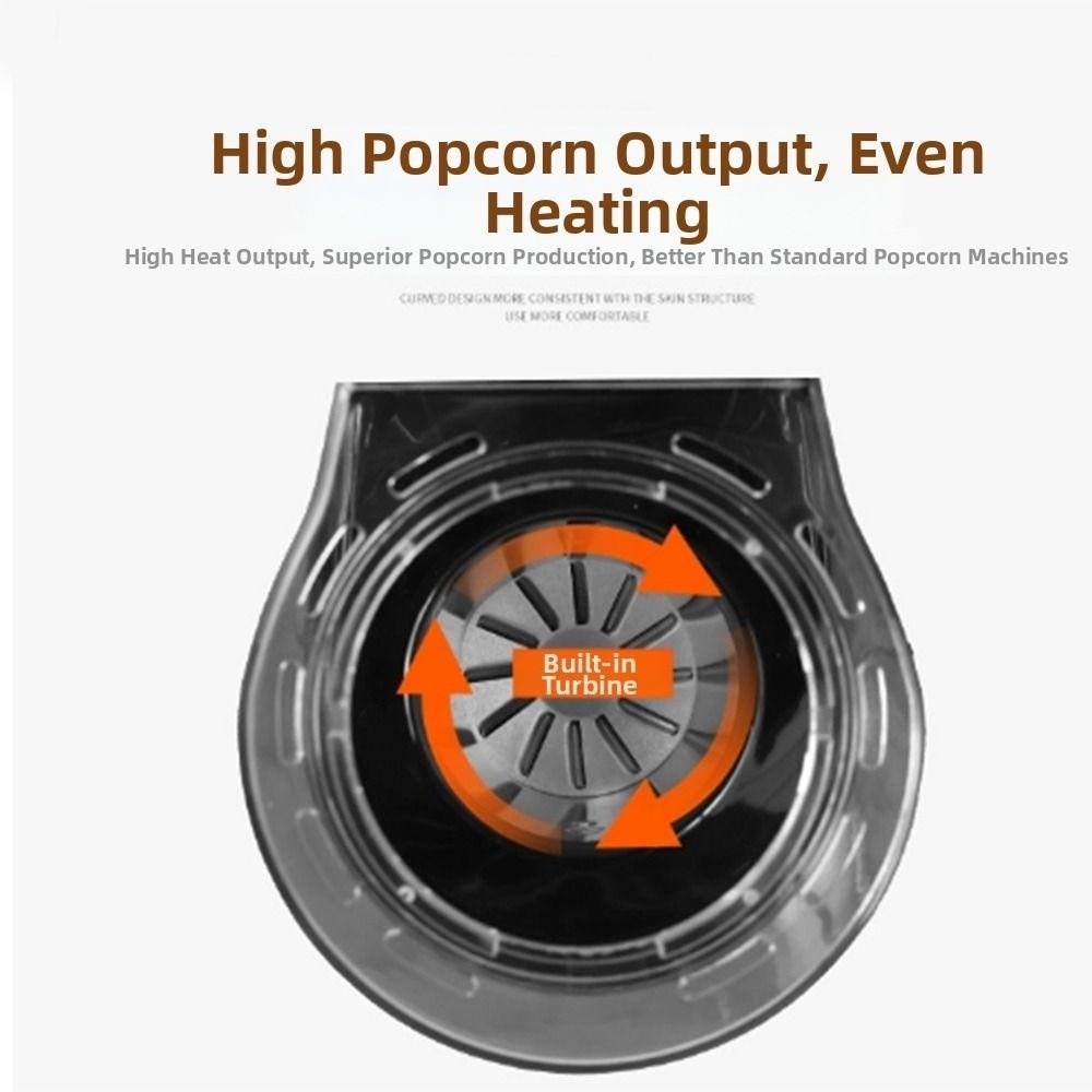 Automatic Hot Air Popcorn Popper High Popping Rate Corn Machine Mini Popcorn Machine  Kids Birthday