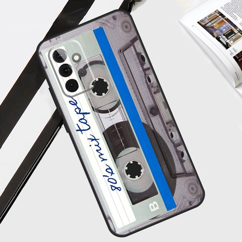 Vintage Cassette tape retro style Case For Samsung Galaxy A12 A22 A32 A52 A56 A36 A26 A16 A06 A54 A34 A14 A13 A53 A15 A35 A55