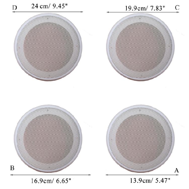 Auto-Dachhimmel-Lautsprecher Schutzabdeckung Gitterabdeckung Gehäusenetz Schutznetz
