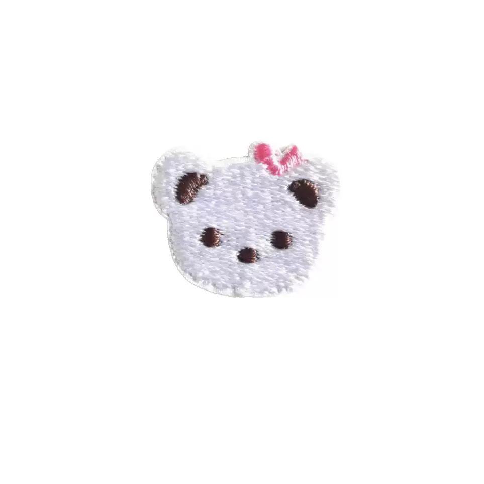 Adorable Bear & Duck Embroidery Patch for Clothing, Scrapbooks, or Hair Clips - Iron-on & Decorative Patch