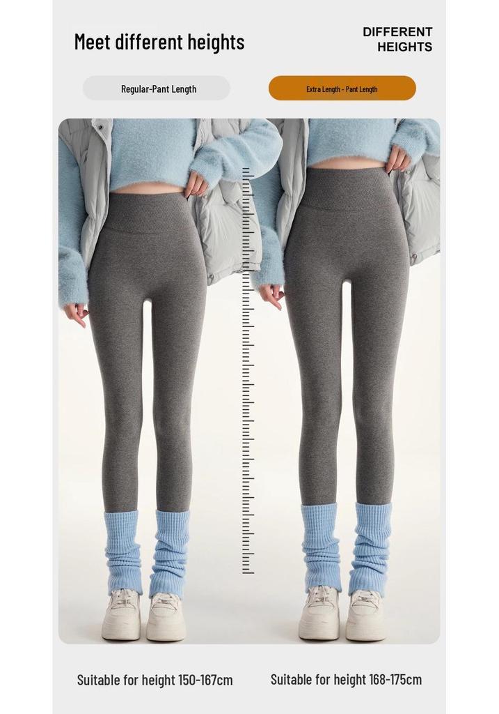 Velvet High-Waisted Women's Shark Pants: Warm, Elastic, Light Shaping, Slimming, Solid Color, Versatile Autumn/Winter Outerwear.