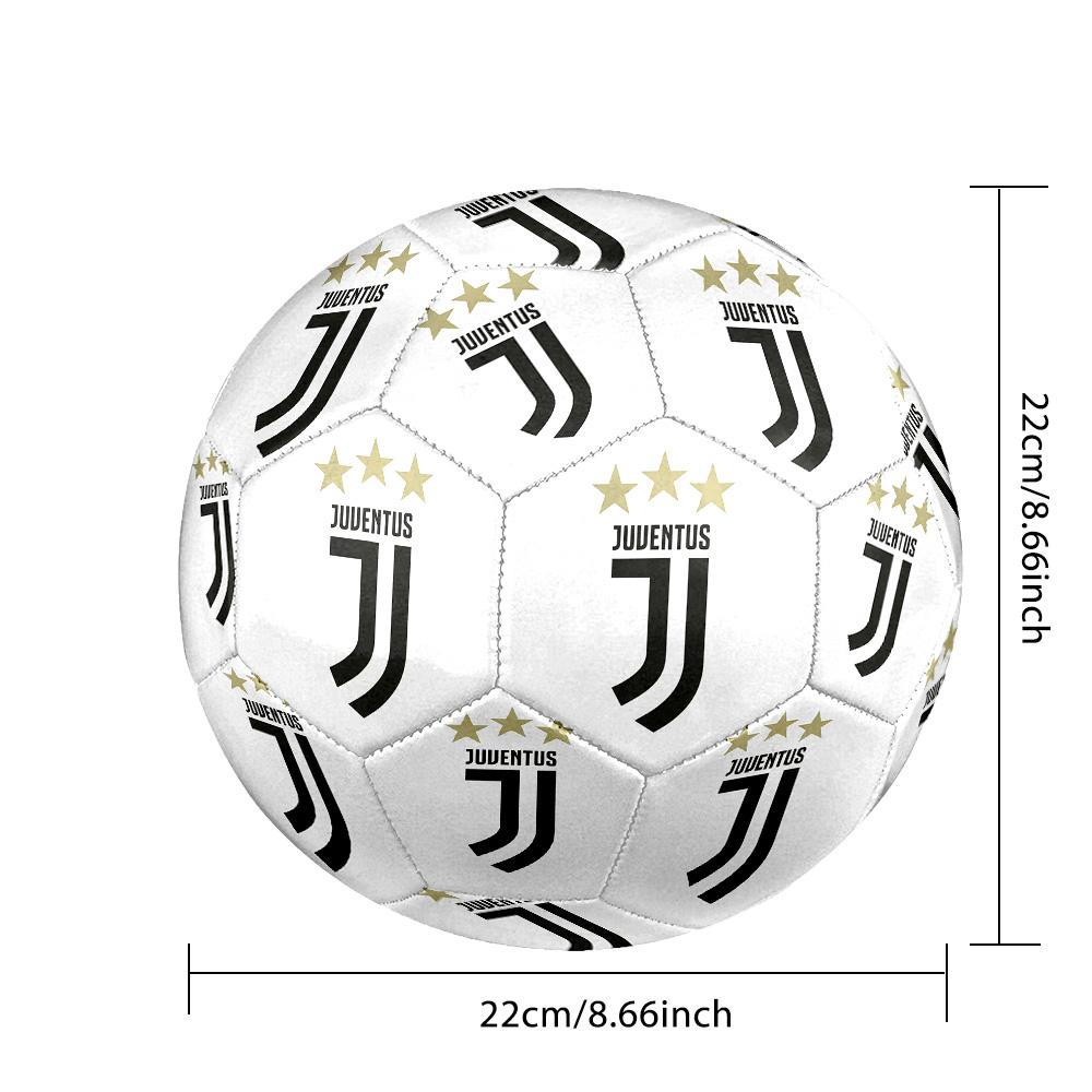 Juventus F.C. Pallone da Calcio Indoor Colorato Per Tutte le Età Cucito a Macchina PVC Pronto per la Competizione Resistente Ad Alto Rimbalzo