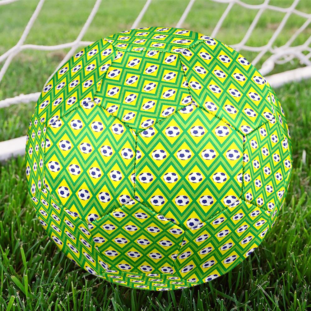 1 Stück Fußball Größe 5 Geeignet für Training & Spiele, Maschinengenäht, Verschleißfeste Anti-Rutsch-Oberfläche, Geschenk für Weihnachten, Geburtstag. Q617032