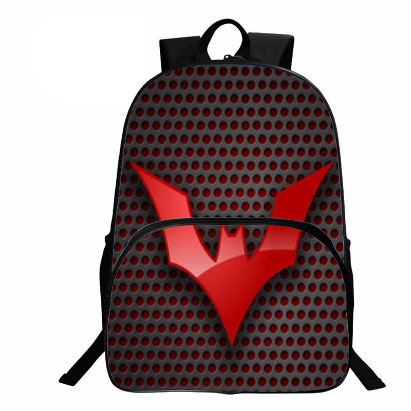 Stylish Cartoon Print Softback Fashion Super Hero Backpack For Kids