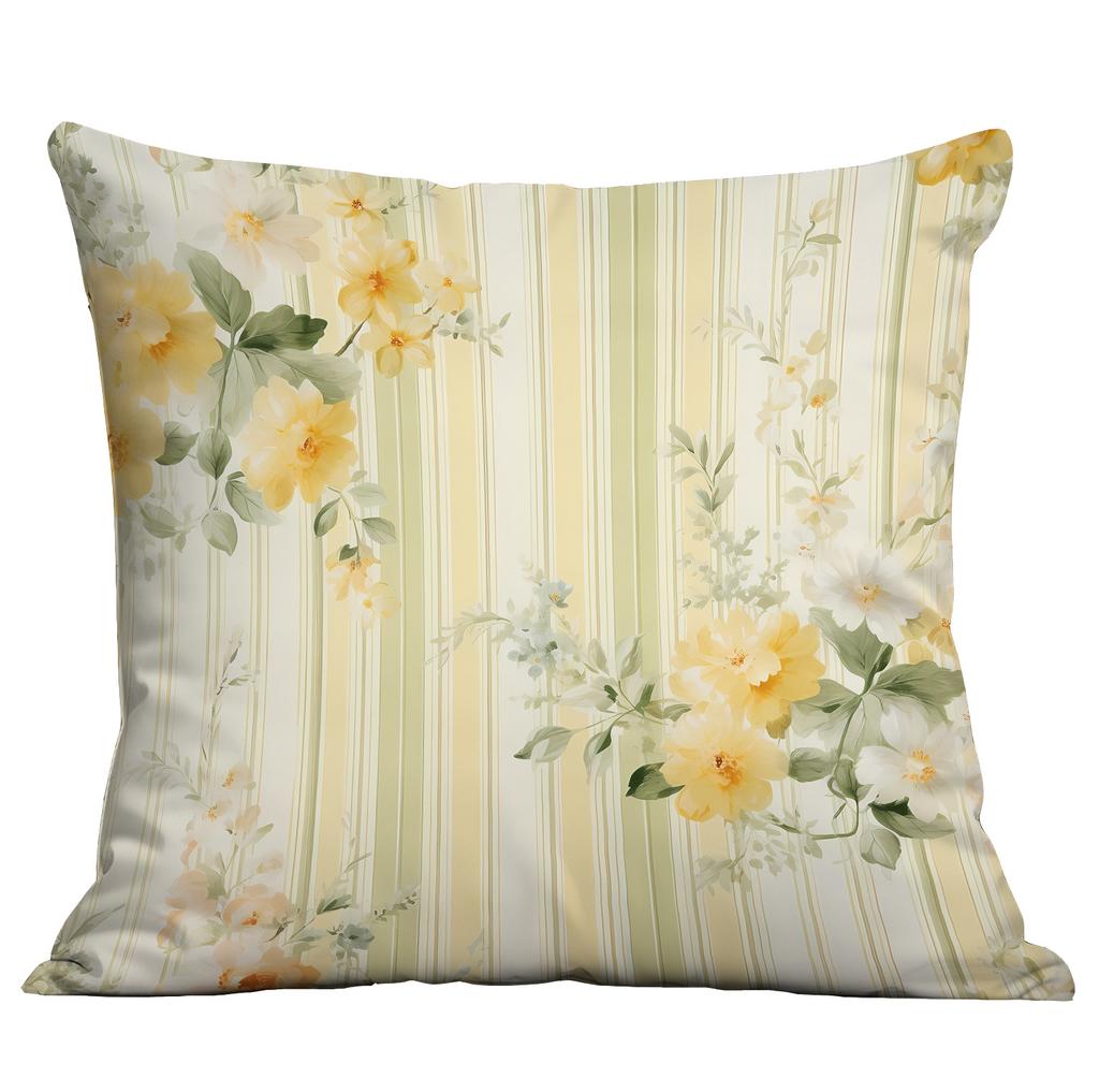 Ny Akvarell Pastoral Blommig Kuddfodral Hem Vardagsrum Soffa Kudde Kuddfodral Premium Hållbar Kvalitet