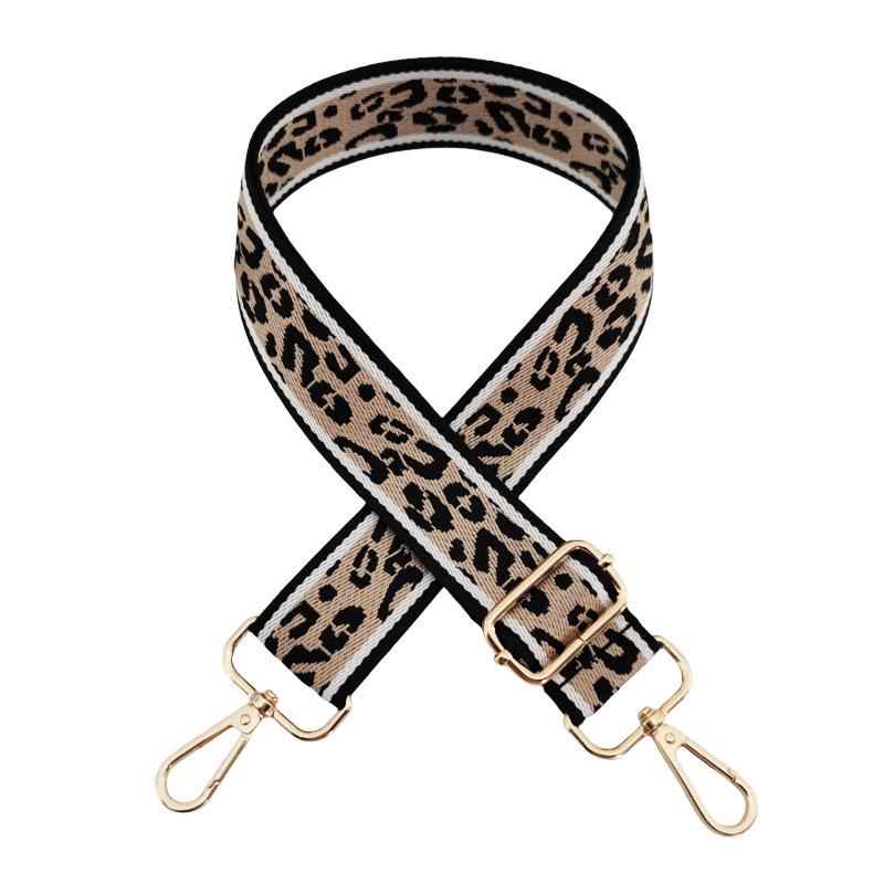 Leopard Print 3.8cm Wide Shoulder Strap: Versatile Women's Bag Accessory for Crossbody or Single Shoulder Use