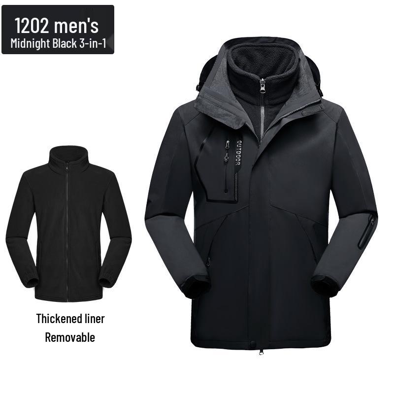 Unisex 3-in-1 Waterproof & Insulated Hiking Suit with Custom Logo
