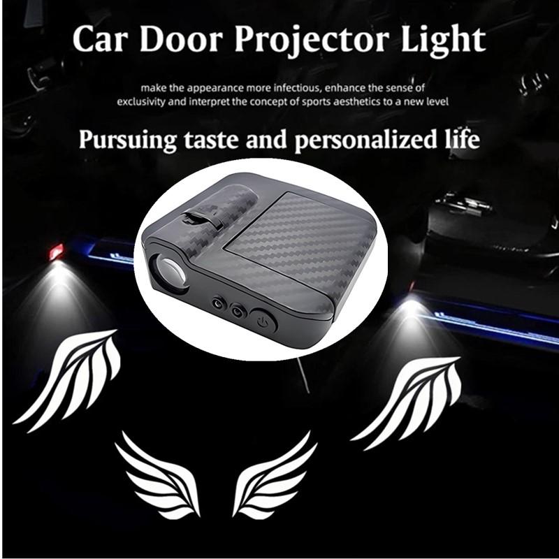 

2pcs Car Door Projector LED Shadow Lights Lamp Car Accessories For Universal vehicle models Car Logo Wireless Courtesy
