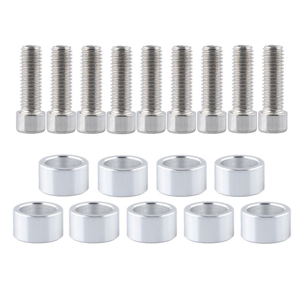9pcs M8x1.25 Exhaust Header Manifold Cup Washers Bolts Engine Racing Exhaust Header Cup Bolts Upgrades for Honda Civic