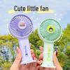 Cute Cartoon Mini Handheld Fan & Phone Holder - USB Rechargeable Portable Fan for Students