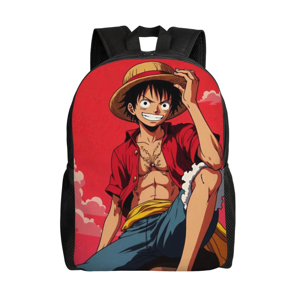 Back To School Season Snack Storage Luffy (31) Bookbag One Piece Couple Backpack