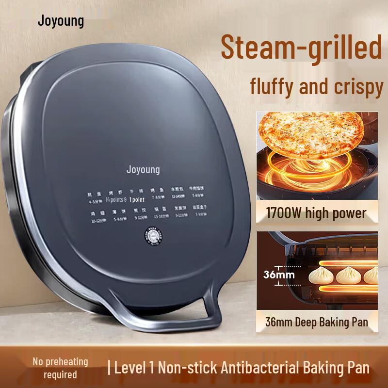 Joyoung 36mm Deep Electric Griddle & Breakfast Maker CN plug (adapter included)