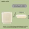 Biodegradable Rectangular Takeout Containers with Lids