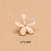 High-End No-Sew Clover Bow Brooch for Shirt Collars