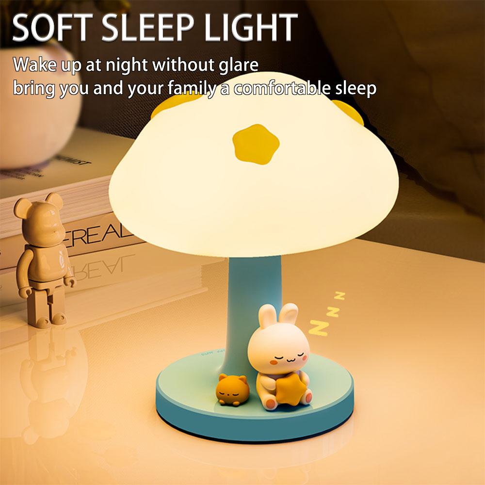 1PC cloud LED night light USB rechargeable silicone ambient night light decorative cute sleep bedside lamp