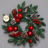 Festlicher Weihnachtsbaum-Kranz oder Geweih-Türhänger Dekoration