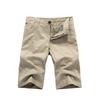 Mens Cargo Shorts Fashion Zipper Pocket Summer Cotton Shorts Hiking Jogger Elastic Waist Sports Shorts
