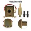 12V Inline Fuel Pump Electric 2 54PSI Low Pressure for Diesel and Gas Vehicles with Copper Core and Iron Shell Components