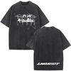 Vintage Washed Korean Kpop Group Lngshot Jay Park Same T Shirt Men Women Clothing Fashion Hip Hop Short Sleeve Casual Top