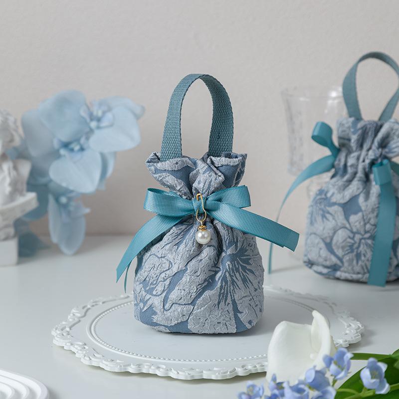 10pcs Portable Wedding Party Tassel Bag Candy Bag Drawstring Pocket Candy Pouches Gift Bags Decor Home Party Favors Bags