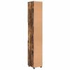 Bathroom Cabinet with Door Smoked Oak 30 X 35 X 192 Cm