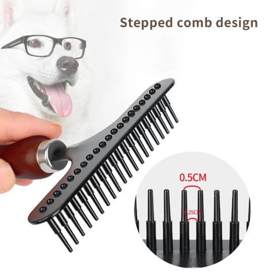 Cleaning Brush Ergonomics Nail Rake Shape Streamlined Comfortable Grip Remove Hair Wooden Carpet Cleaner Hair Brush
