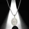 Chinese Success Symbol Pendant Necklace Men Jewelry Unisex Fashion Stainless Steel Jewelry Link Chain Neckalces