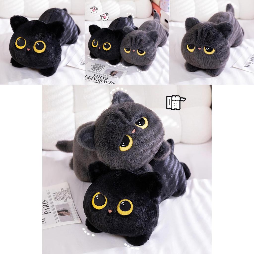 Adorable Cartoon Style Long Cat Plush Pillow For Cozy Comfort And Cuddly Fun