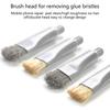 4Pcs Wire Bristles Brushes Replacement Heads for Motherboard IC Glues Removal and Mobile Phone Repair Chip Protective