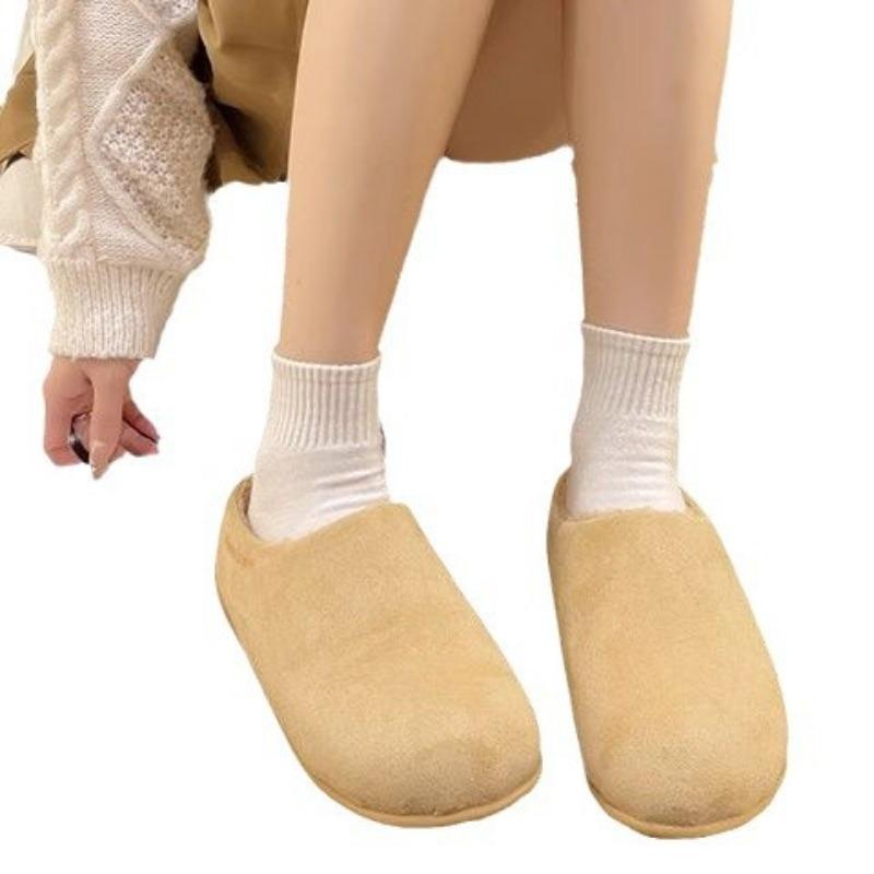 Ugly Cute Ugly Cute Potato Slippers Women's Autumn and Winter New Versatile Outer Wear Bag Head Chestnut Slippers