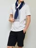 TAVARAT Thin Made in Antibacterial and Men's Stole, Japan, 100% Cotton, Kyotango, Odor-Resistant, Tps-044 (Navy)