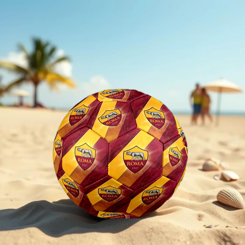 AS Roma Size 5 Football High Elastic Soccer Ball For Outdoor Competition Daily Training Play