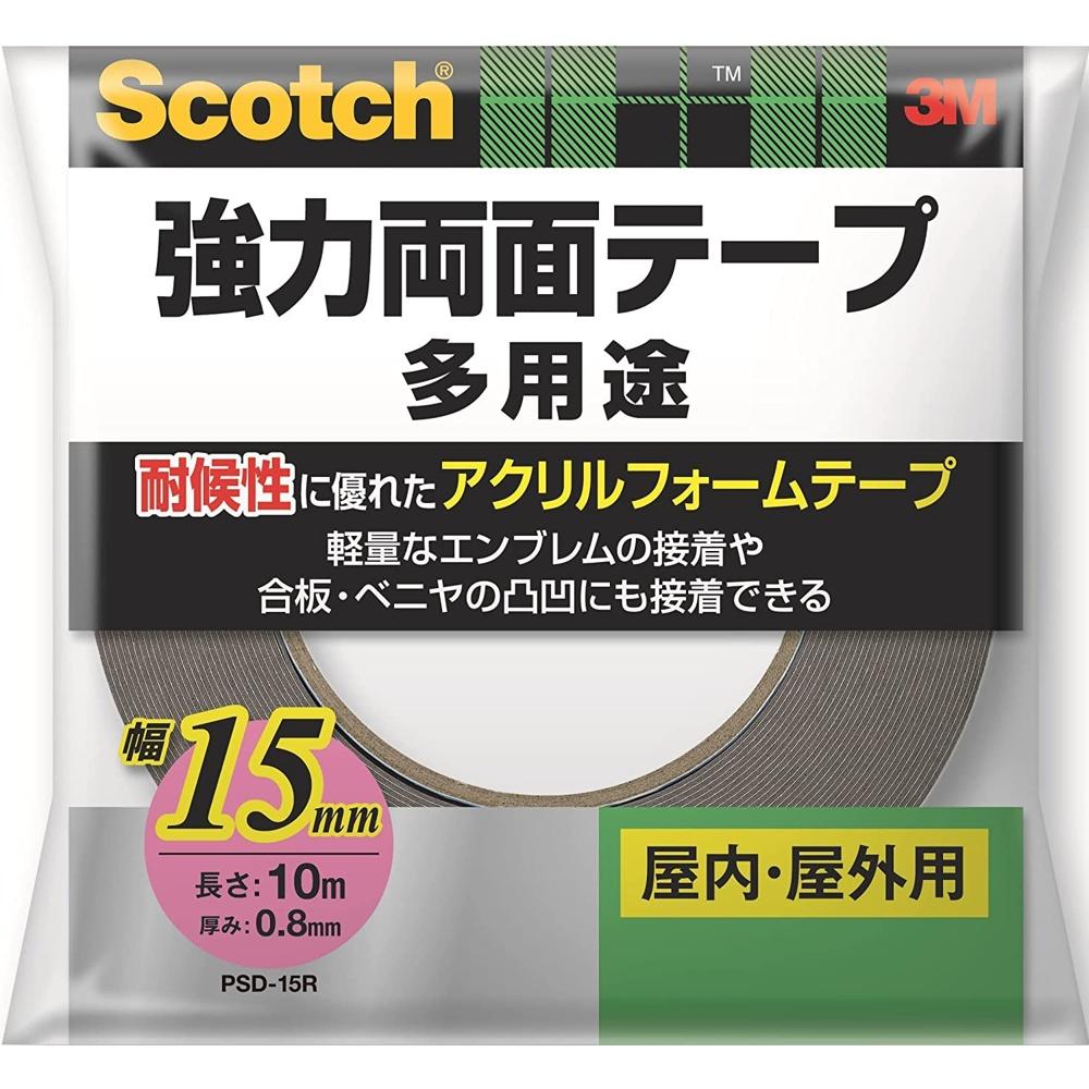 3M Scotch Strong Double-Sided Tape Width 15mm Length 10m PSD-15R