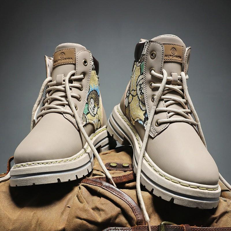 Mens Winter High-Top Boots British Style Work Plus Size 39-48 Trendy Shoes