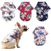 Pack of 4 Hawaiian Dog Shirt Summer Breathable Pet Clothes Dog Sweatshirts Cool Coconut Tree Pineapple Beach Dog Shirts for Small Medium Large Dog