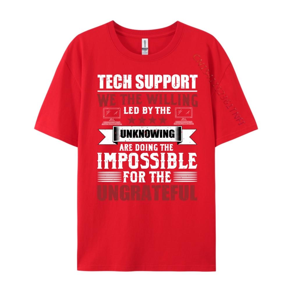 Funny Tech Support Saying Sysadmin Humor For Computer Geek Black Shirt Graphic Tees Short Sleeve Tee Loose S