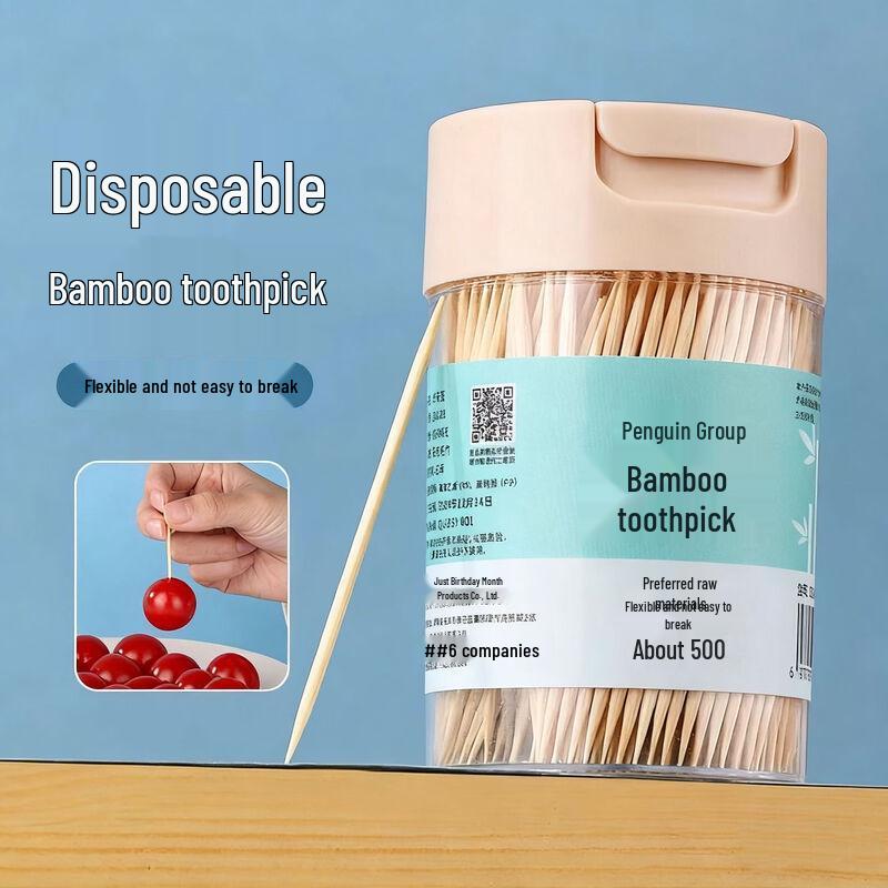 

Disposable Bamboo Toothpicks, 10-Bottle Pack