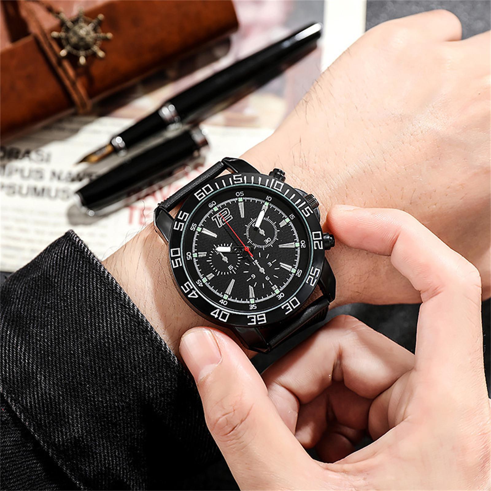 

Мужские водонепроницаемые светящиеся наручные часы-будильник для бега One Size