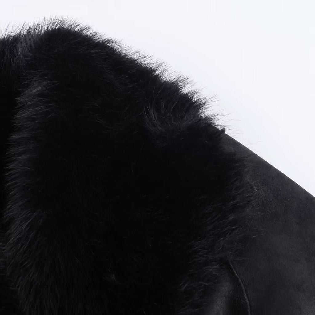 European & American Women's Fashion Reversible Faux Fur Coat - Casual Style