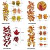 Realistic Autumn Maple Leaf Garland For Thanksgiving And Halloween Decorations