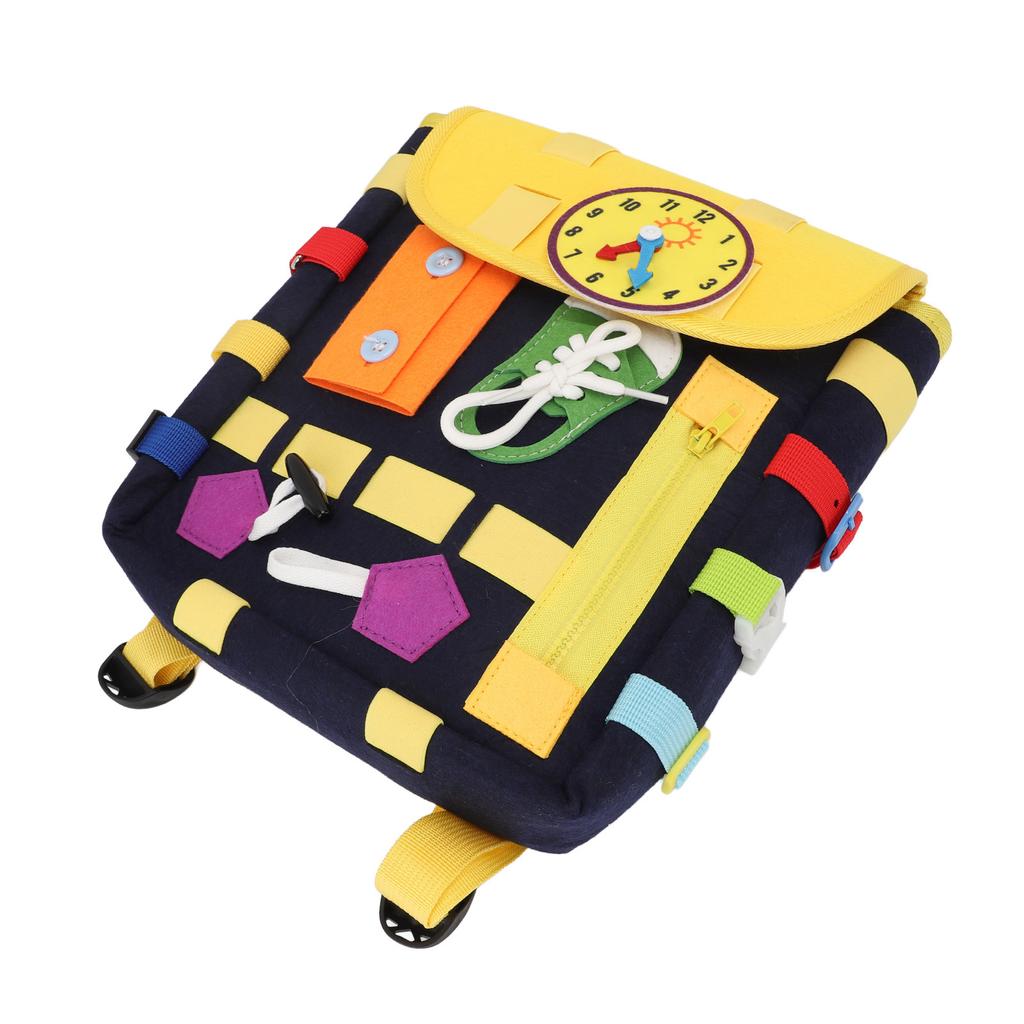 Felt Toddler Backpack with Learning Toys Educational Activity Board for Children Aged 1-3 Digital Nu