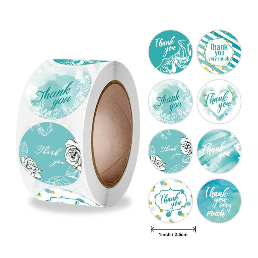 

1 дюйм около 500 шт. винтажный цветок «спасибо», круглая уплотнительная этикетка, клейкая красочная наклейка из крафт-бумаги для выпечки, подарочные наклейки, забавные DIY работы 2.5cm/1inch