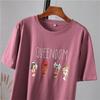 Hirsionsan Gothic Character Printed T Shirt Women Harajuku Soft Summer Cotton Tshirt Korean Loose Tees Ins Casual Female Tops Cute Cartoon Tees