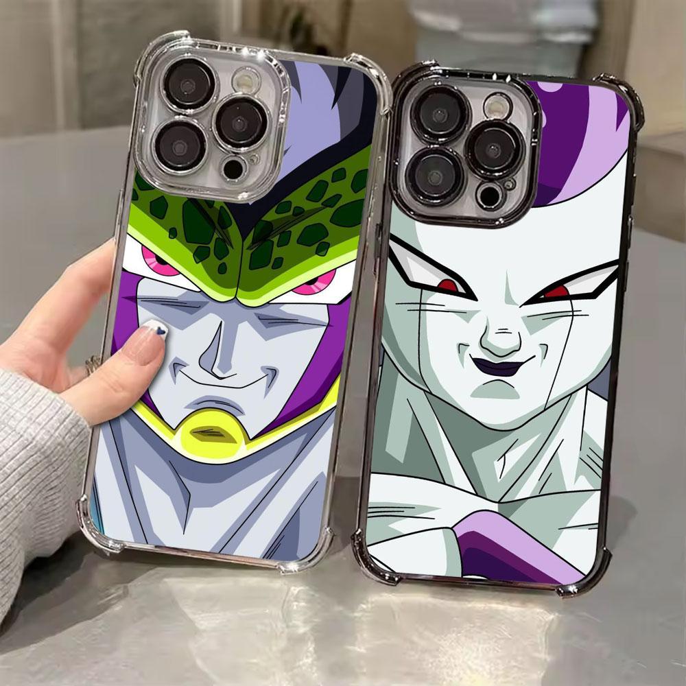Cell Frieza Buu King Piccolo Dragons Balls Phone Case for iPhone 11 13 15 16 17 Pro Max 14 Plus 17Air 16E 13 12 Mini Clear Cover